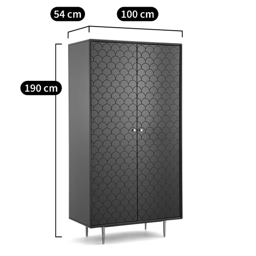 Шкаф двухдверный Scale Ornament Blue Wardrobe Шкаф двухдверный Scale Ornament Blue Wardrobe в Костроме