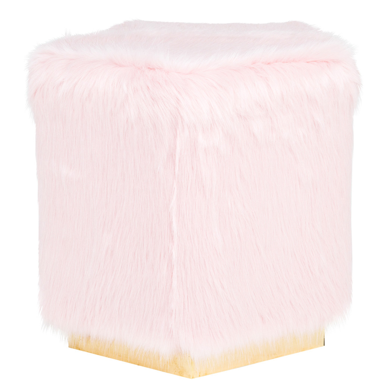 Пуф PUF Pink Fluffy Cloud Розовый Золотой Пуф PUF Pink Fluffy Cloud Розовый Золотой в Костроме | Loft Concept