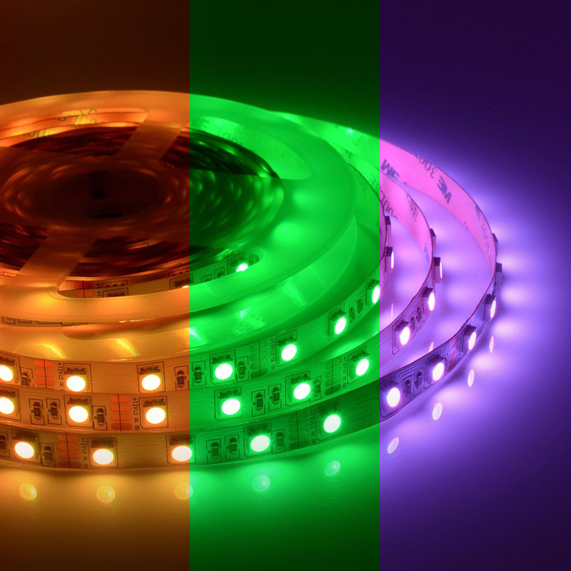 Светодиодная лента 5м 14,4W/m 60LED/m 5050SMD разноцветная Белый Светодиодная лента 5м 14,4W/m 60LED/m 5050SMD разноцветная Белый в Костроме | Loft Concept