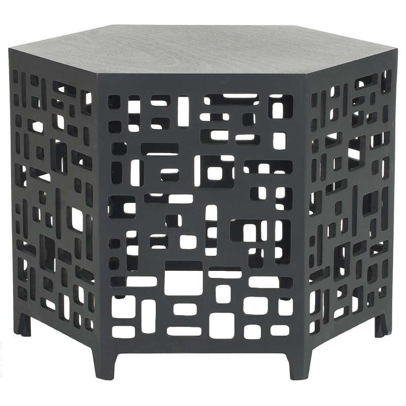 Приставной стол Theon Side Table Black Черный Приставной стол Theon Side Table Black Черный в Костроме | Loft Concept