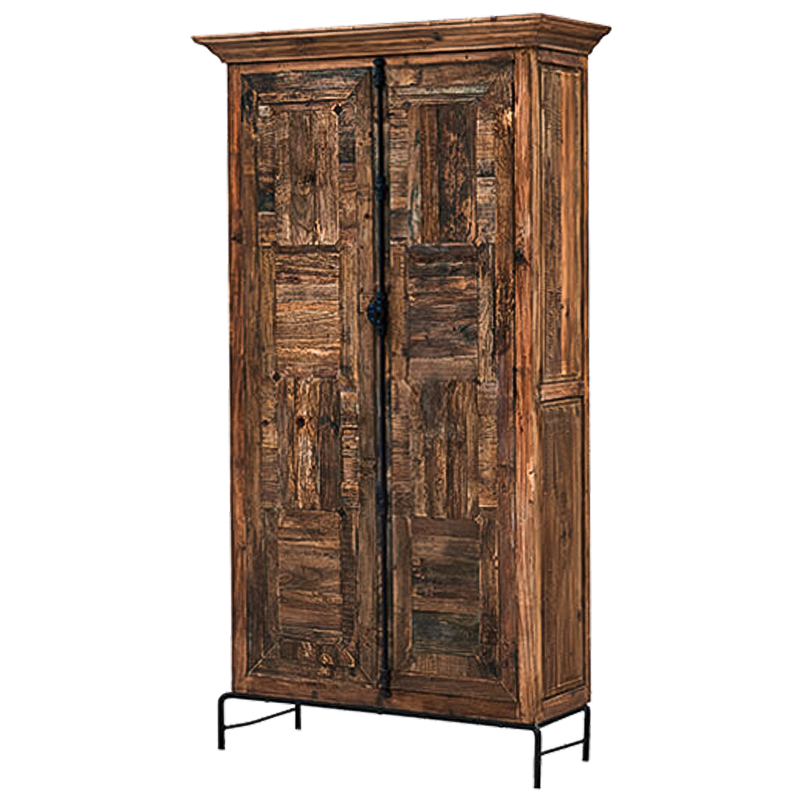 Шкаф Giancarlo Wood Wardrobe Коричневый Черный Шкаф Giancarlo Wood Wardrobe Коричневый Черный в Костроме | Loft Concept