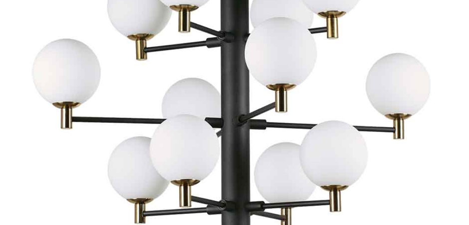 Люстра Italian Globe Abstraction Light White and Black 12 Люстра Italian Globe Abstraction Light White and Black 12 - Loft-Concept в Костроме