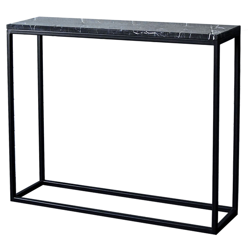 Консоль с чёрной мраморной столешницей Different Marble Black Черный Консоль с чёрной мраморной столешницей Different Marble Black Черный в Костроме | Loft Concept