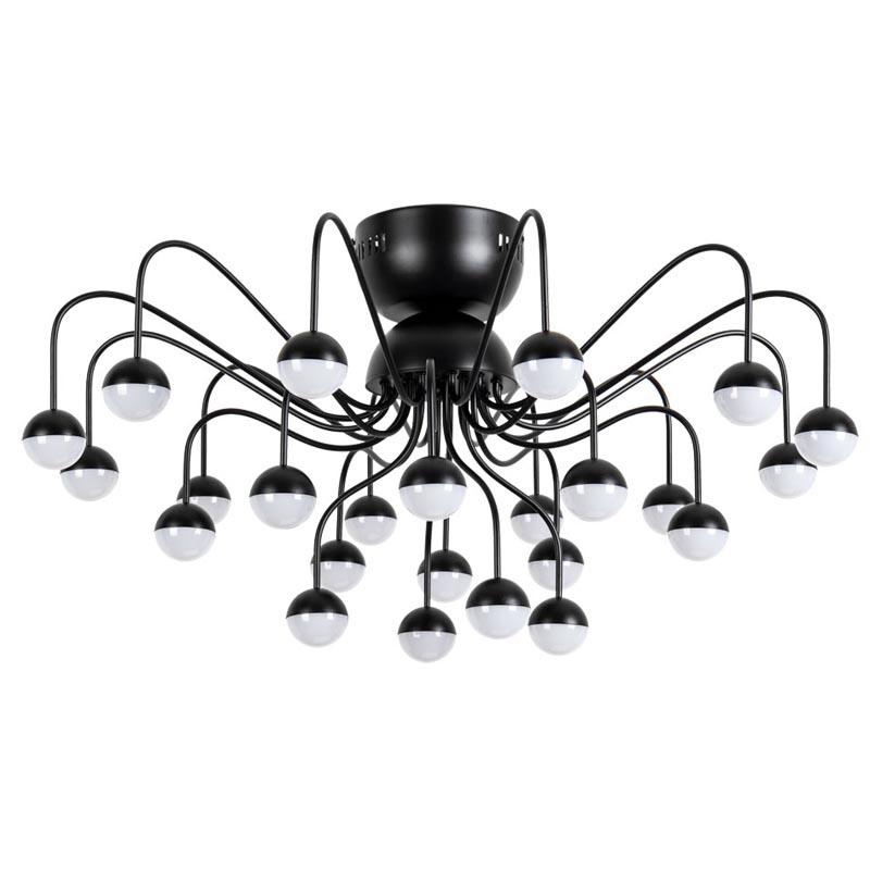 Потолочная люстра Vilelme Chandelier black Черный Потолочная люстра Vilelme Chandelier black Черный в Костроме | Loft Concept