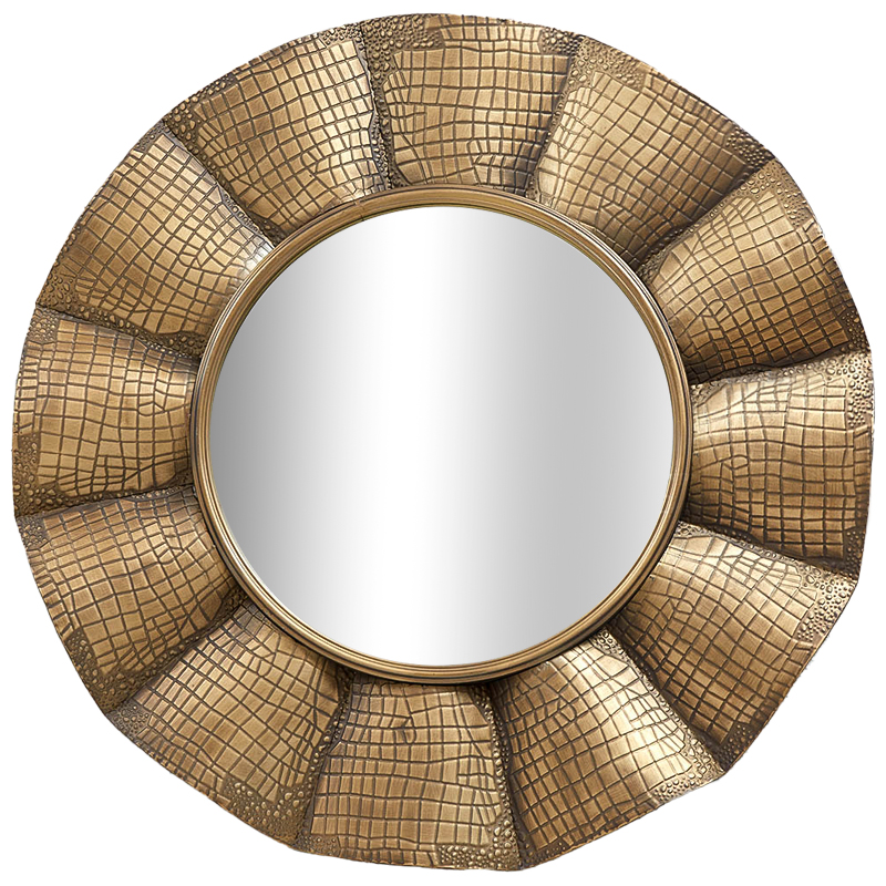 Круглое зеркало Aguirre Round Brass Mirror Латунь Зеркало Круглое зеркало Aguirre Round Brass Mirror Латунь Зеркало в Костроме | Loft Concept