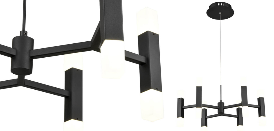 Люстра Rigor & Conciseness Lighting Angular Plafond Black Люстра Rigor & Conciseness Lighting Angular Plafond Black - Loft-Concept в Костроме