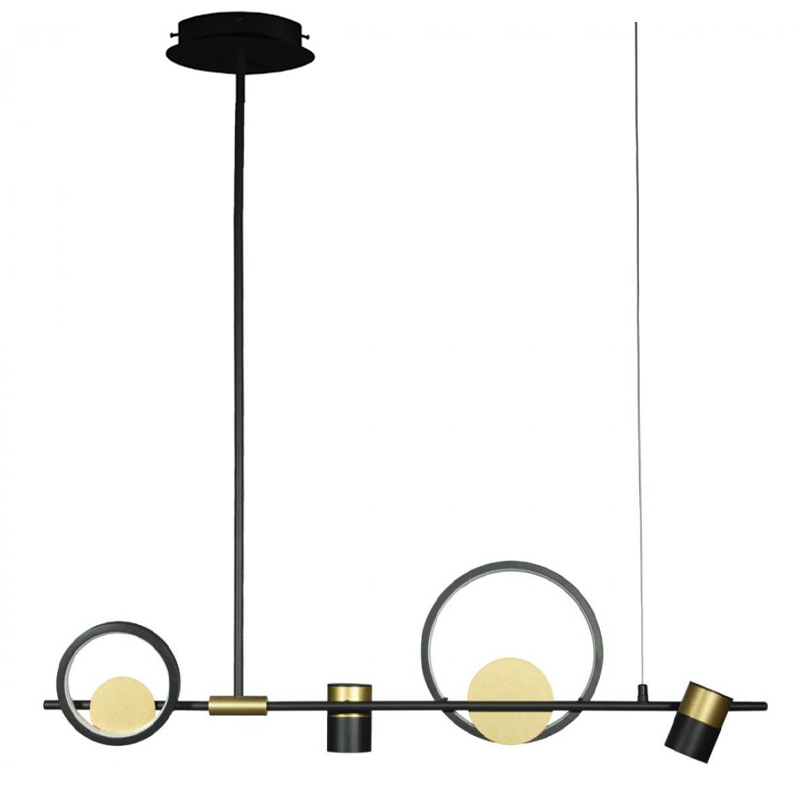 Люстра Chariklo Duo Chandelier Черный Латунь Люстра Chariklo Duo Chandelier Черный Латунь в Костроме | Loft Concept