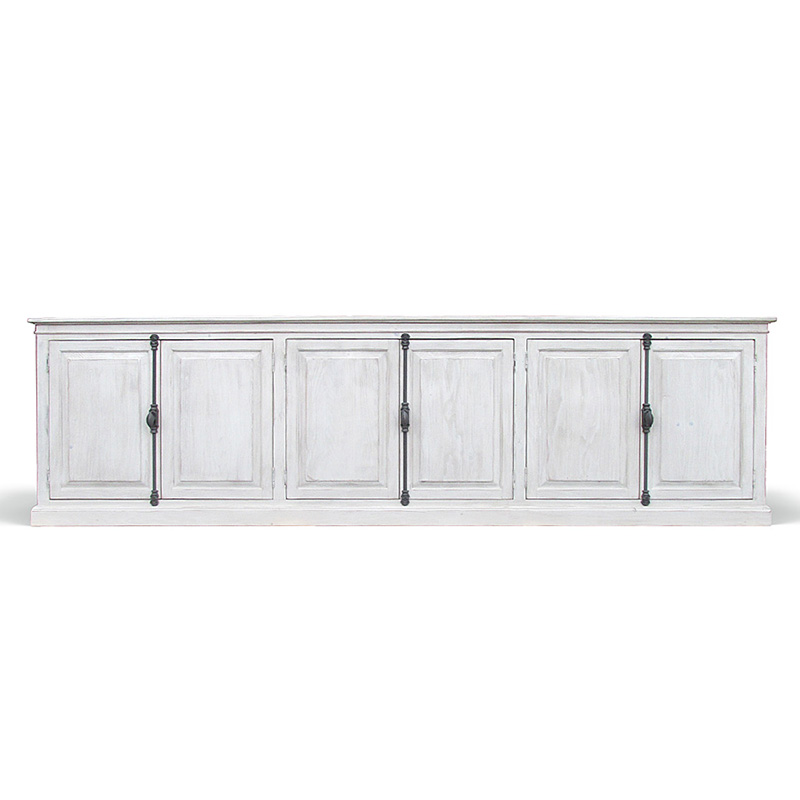 Комод длинный в стиле прованс Haldor Provence HARMONIE Glacier White Белый Белый Комод длинный в стиле прованс Haldor Provence HARMONIE Glacier White Белый Белый в Костроме | Loft Concept