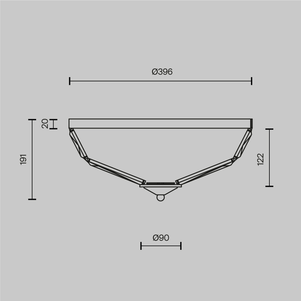 Потолочный светильник Facet E14х4 в Костроме