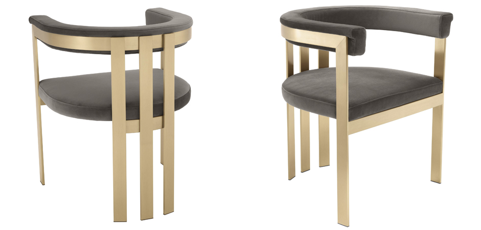 Стул Eichholtz Dining Chair Clubhouse grey Стул Eichholtz Dining Chair Clubhouse grey - Loft-Concept в Костроме