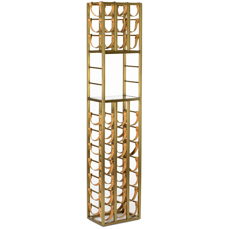 Стойка для хранения вина Wine Rack Золотой Бежевый Стойка для хранения вина Wine Rack Золотой Бежевый в Костроме | Loft Concept