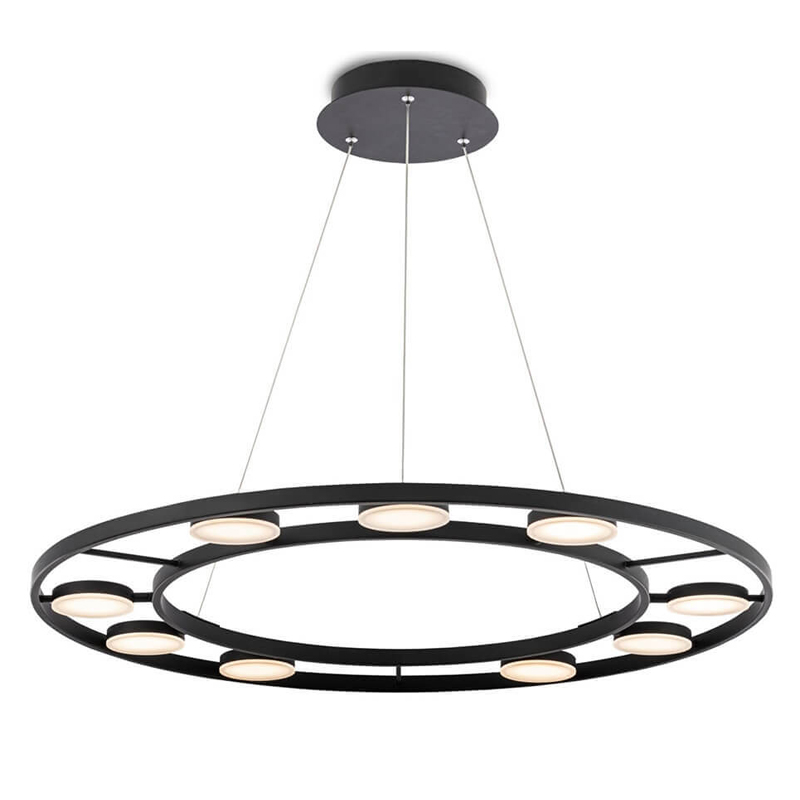 Люстра Maxine Light Chandelier Черный Белый Люстра Maxine Light Chandelier Черный Белый в Костроме | Loft Concept