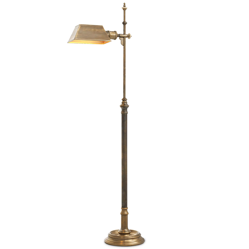 Торшер Eichholtz Floor Lamp Charlene Латунь Винтажная латунь Торшер Eichholtz Floor Lamp Charlene Латунь Винтажная латунь в Костроме | Loft Concept