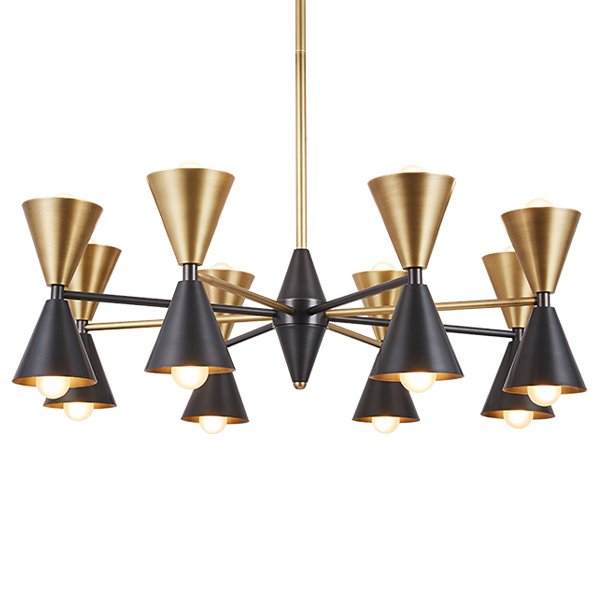 Люстра CAIRO CHANDELIER BLACK AND GOLD Золотой Черный Люстра CAIRO CHANDELIER BLACK AND GOLD Золотой Черный в Костроме | Loft Concept