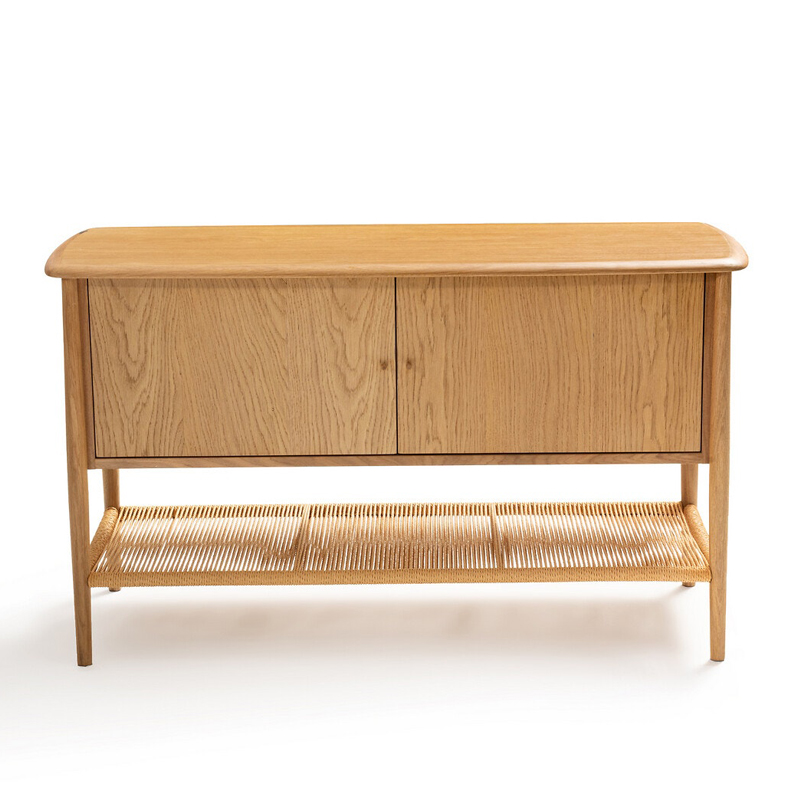 Комод с 2-мя дверцами и полкой из пеньковой веревки Espen Chest of drawers Светлый дуб Комод с 2-мя дверцами и полкой из пеньковой веревки Espen Chest of drawers Светлый дуб в Костроме | Loft Concept
