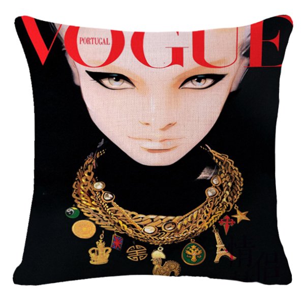 Декоративная подушка VOGUE I Мульти Черный Красный Декоративная подушка VOGUE I Мульти Черный Красный в Костроме | Loft Concept