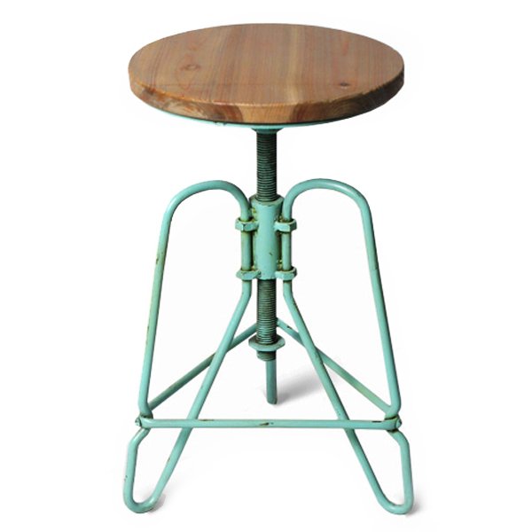 Винтажный Стул Loft Bar Stoo turquoise Коричневый Бирюзовый Винтажный Стул Loft Bar Stoo turquoise Коричневый Бирюзовый в Костроме | Loft Concept