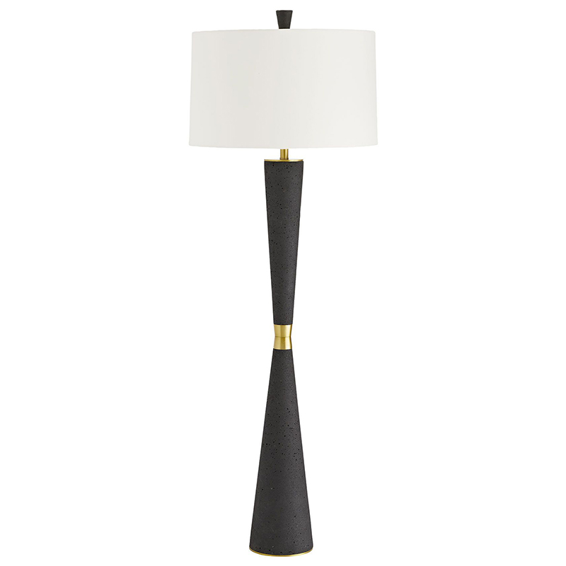 Торшер Arteriors GROM FLOOR LAMP Золотой Белый Черный Торшер Arteriors GROM FLOOR LAMP Золотой Белый Черный в Костроме | Loft Concept