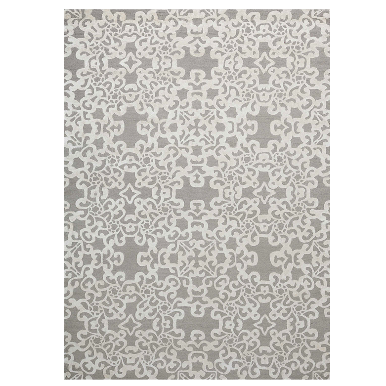 Ковёр из вискозы Indian pattern Pelermo Серый Ковёр из вискозы Indian pattern Pelermo Серый в Костроме | Loft Concept