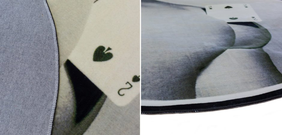 Ковер Seletti Round Rug Two of Spades Ковер Seletti Round Rug Two of Spades - Loft-Concept в Костроме