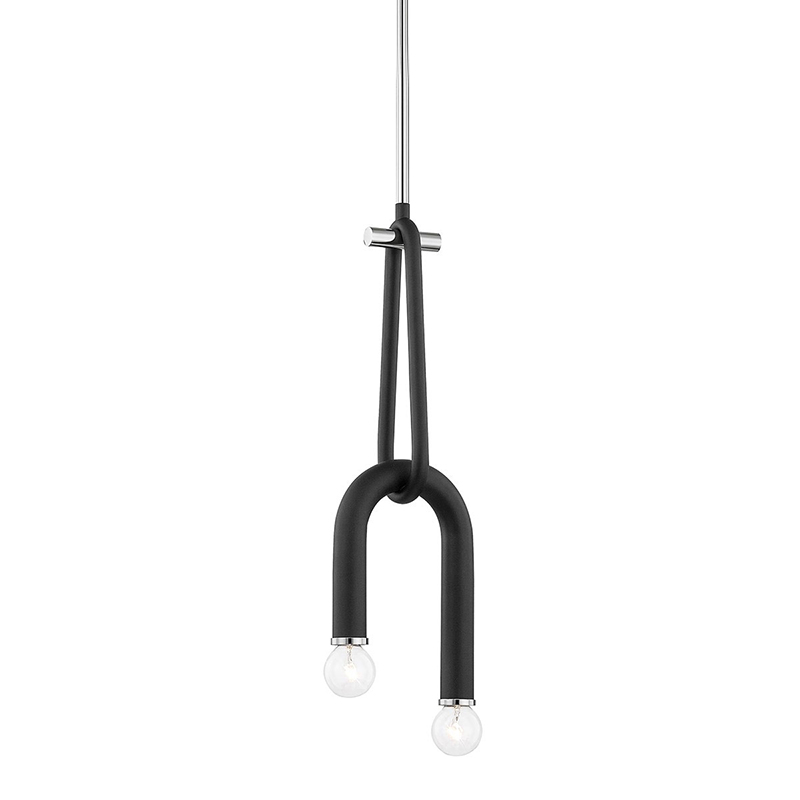 Люстра Paulson floppy pendant chrome Черный Хром Люстра Paulson floppy pendant chrome Черный Хром в Костроме | Loft Concept