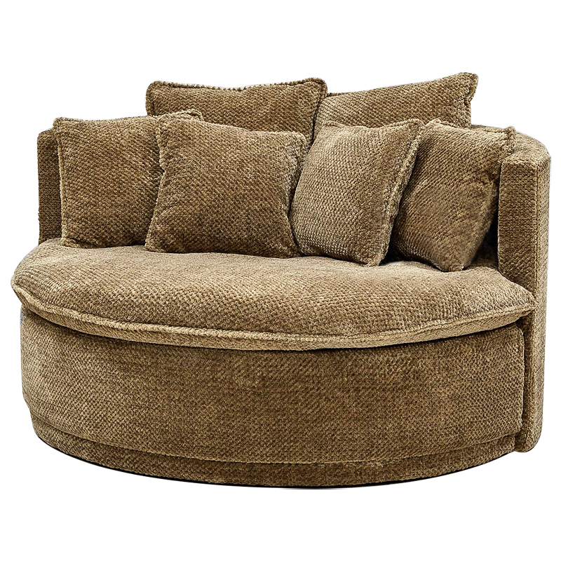 Кушетка круглая Endeavor Chair Коричневая Коричневый Кушетка круглая Endeavor Chair Коричневая Коричневый в Костроме | Loft Concept