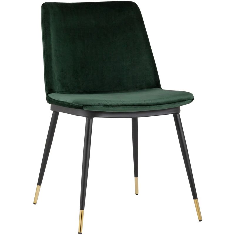 Стул Melissa Chair Зеленый Велюр Зеленый Черный Стул Melissa Chair Зеленый Велюр Зеленый Черный в Костроме | Loft Concept