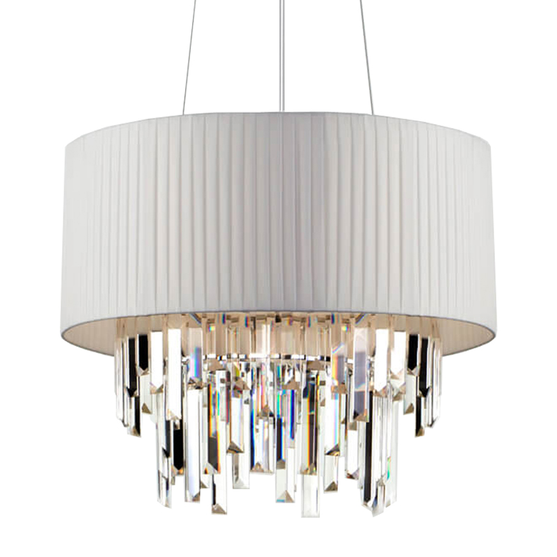 Люстра Sorley Chandelier Белый Хром Люстра Sorley Chandelier Белый Хром в Костроме | Loft Concept