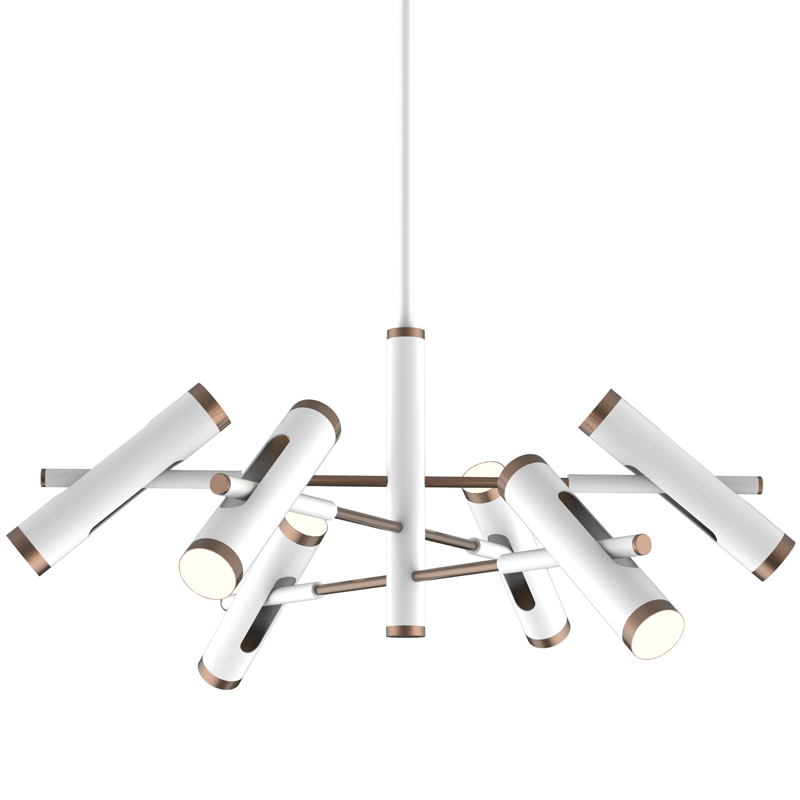 Люстра Rainer Chandelier white Белый Золотой Люстра Rainer Chandelier white Белый Золотой в Костроме | Loft Concept
