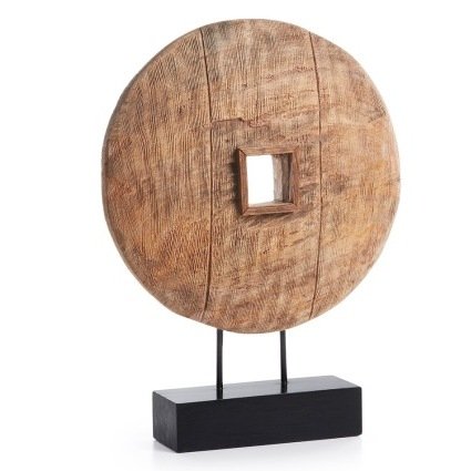 Колесо на подставке Wooden Wheel Коричневый в Костроме | Loft Concept 