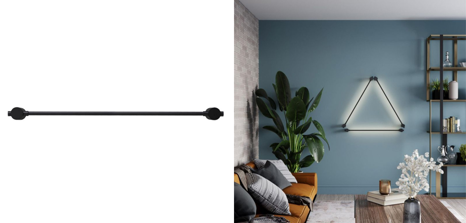Черное светодиодное бра Trumpet tube Wide Черное светодиодное бра Trumpet tube Wide - Loft-Concept в Костроме