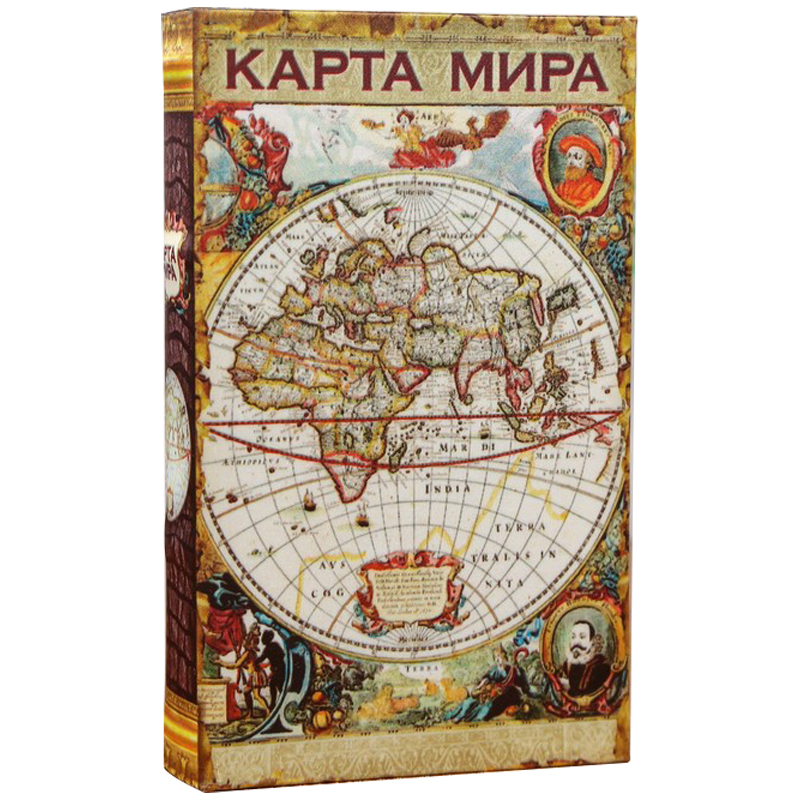 Шкатулка-книга с сейфом Историческая Карта XVII Мульти Шкатулка-книга с сейфом Историческая Карта XVII Мульти в Костроме | Loft Concept
