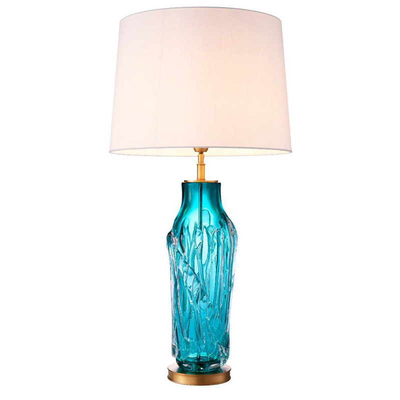 Настольная лампа Eichholtz Table Lamp Torian Бирюзовый Латунь Белый Настольная лампа Eichholtz Table Lamp Torian Бирюзовый Латунь Белый в Костроме | Loft Concept