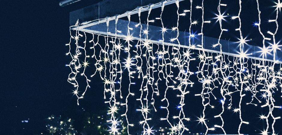 Светодиодная Гирлянда-Бахрома с Белым светом - Loft-Concept в Костроме