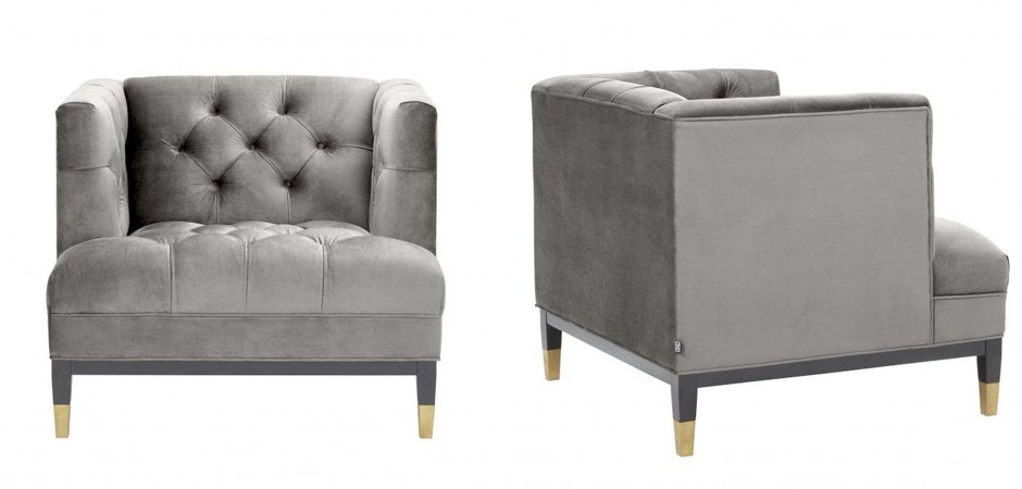 Кресло Eichholtz Chair Castelle Grey Кресло Eichholtz Chair Castelle Grey - Loft-Concept в Костроме
