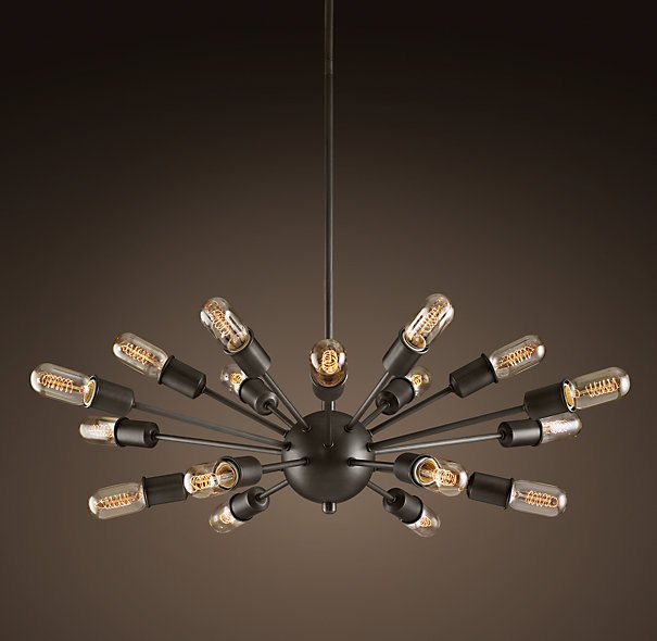 Люстра Loft Industrial Sputnik Chandelier Elliptical Черный Люстра Loft Industrial Sputnik Chandelier Elliptical Черный в Костроме | Loft Concept