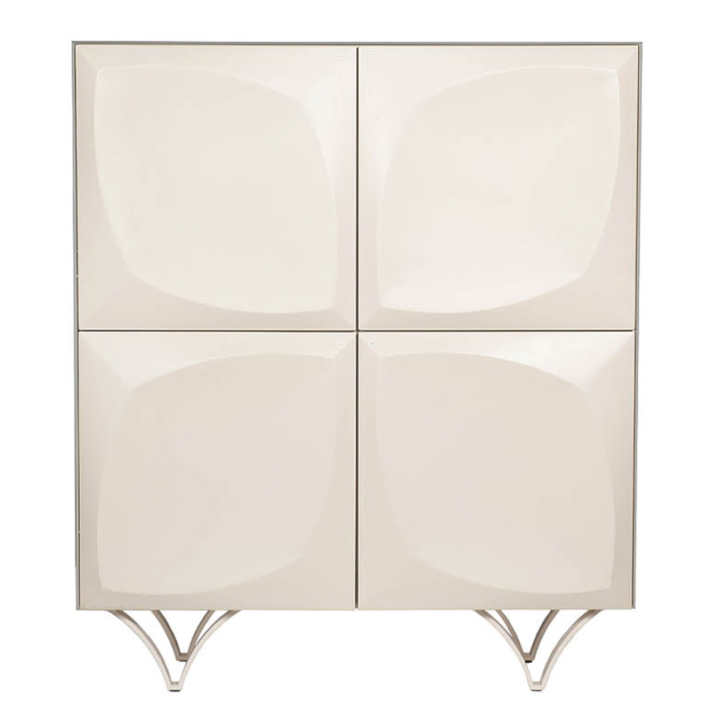 Комод с рельефным фасадом White Orchid Белый Белый Комод с рельефным фасадом White Orchid Белый Белый в Костроме | Loft Concept