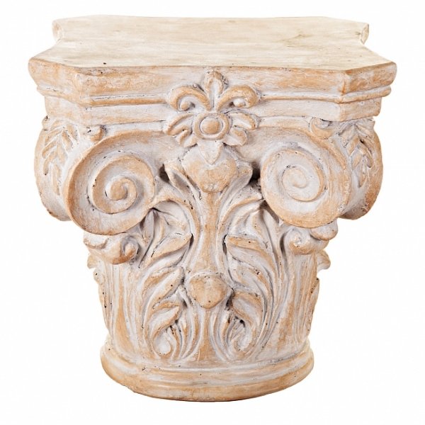 Приставной стол Antique column Бежево-серый Приставной стол Antique column Бежево-серый в Костроме | Loft Concept