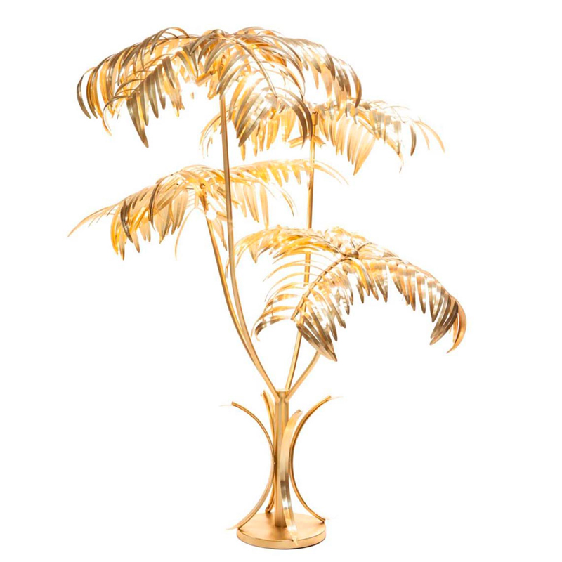 Торшер Golden Palm Floor Lamp Золотой Торшер Golden Palm Floor Lamp Золотой в Костроме | Loft Concept