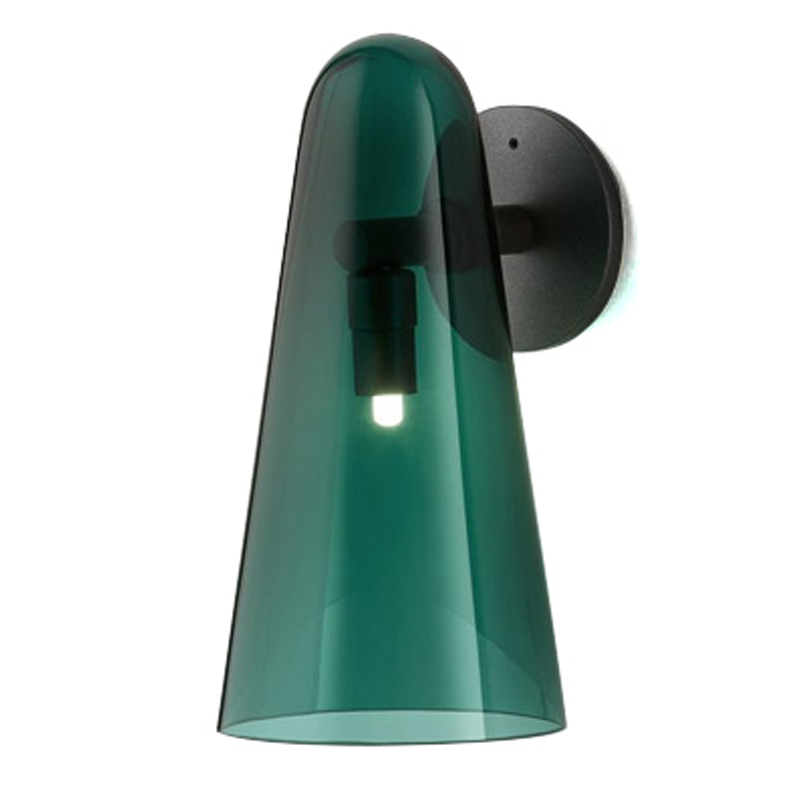 Бра Domi Sconce Green Черный Изумрудный Бра Domi Sconce Green Черный Изумрудный в Костроме | Loft Concept