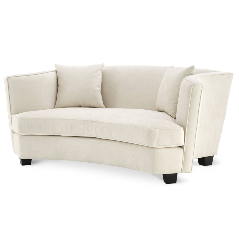 Диван Eichholtz Sofa Jiulietta 2 ivory ( слоновая кость ) Черный Диван Eichholtz Sofa Jiulietta 2 ivory ( слоновая кость ) Черный в Костроме | Loft Concept