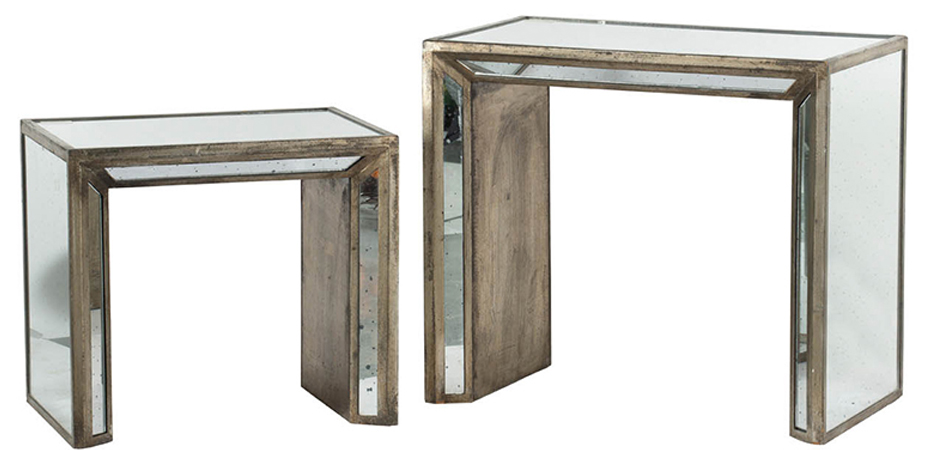 Приставной столик Mirrored Wide Side Приставной столик Mirrored Wide Side - Loft-Concept в Костроме