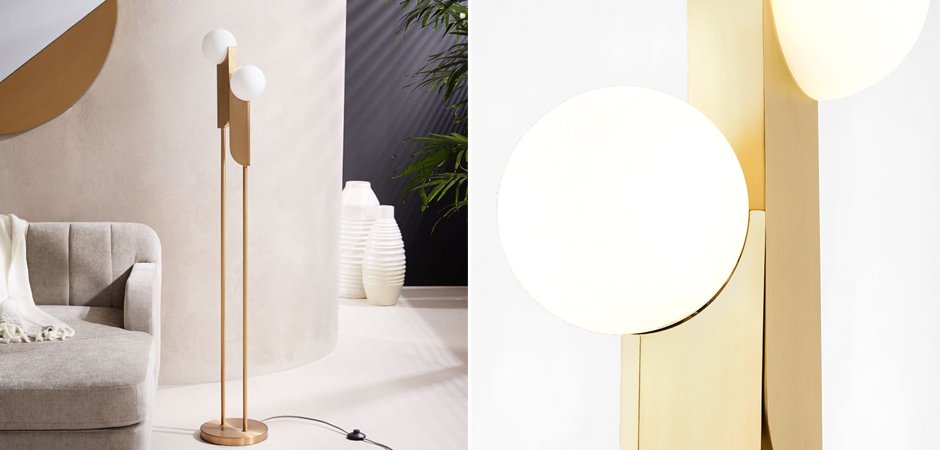Торшер Two ball floor lamp Торшер Two ball floor lamp - Loft-Concept в Костроме