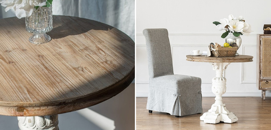 Круглый обеденный стол Aged Wood Круглый обеденный стол Aged Wood - Loft-Concept в Костроме