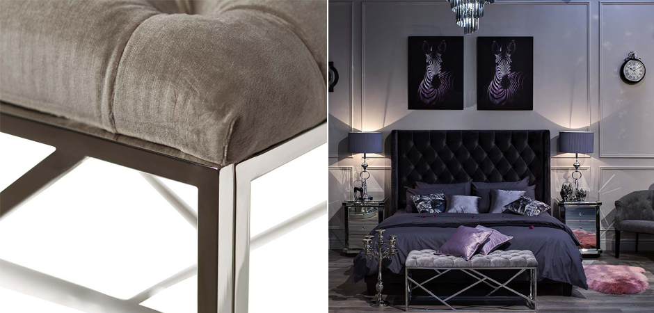 Банкетка Serene Furnishing Chromium Top Банкетка Serene Furnishing Chromium Top - Loft-Concept в Костроме