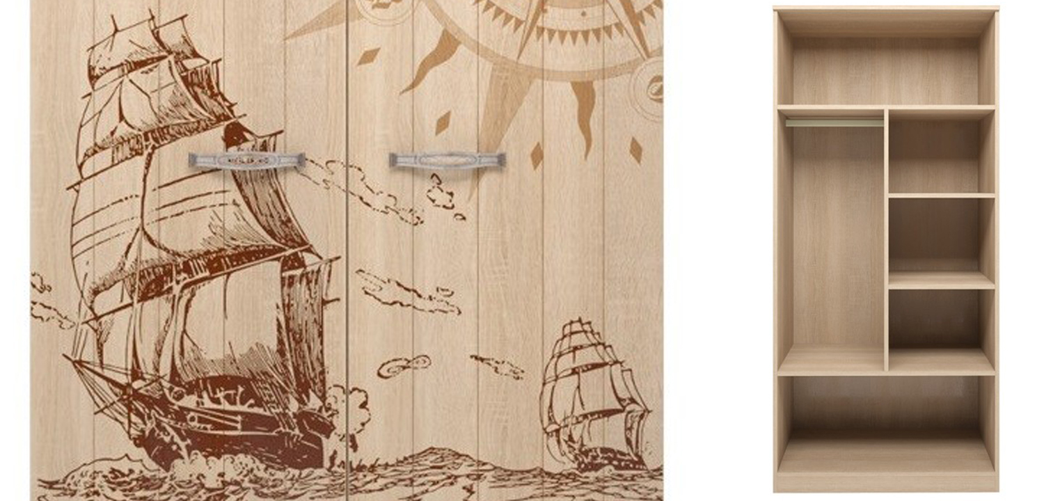 Шкаф Pirate Theme две двери - фото