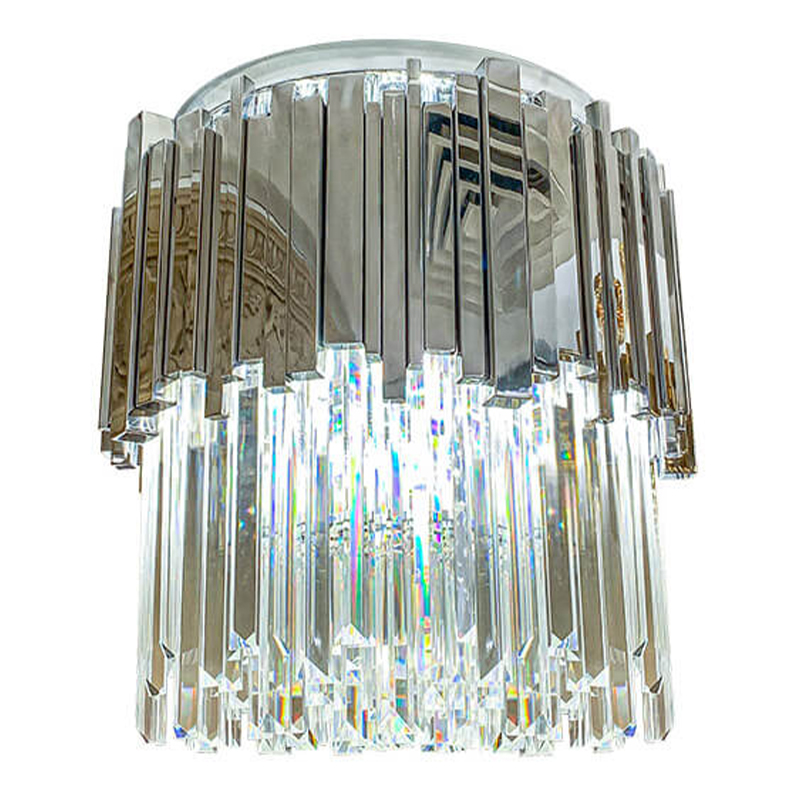 Потолочный светильник Luxxu Modern Round Light Silver 45 Прозрачное Стекло Серебряный Потолочный светильник Luxxu Modern Round Light Silver 45 Прозрачное Стекло Серебряный в Костроме | Loft Concept