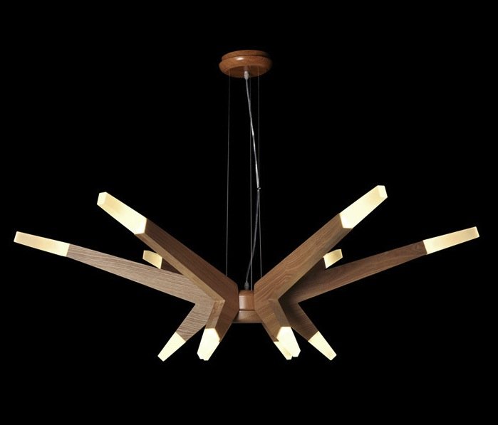 Люстра Wooden Glowworm Star Люстра Wooden Glowworm Star в Костроме | Loft Concept