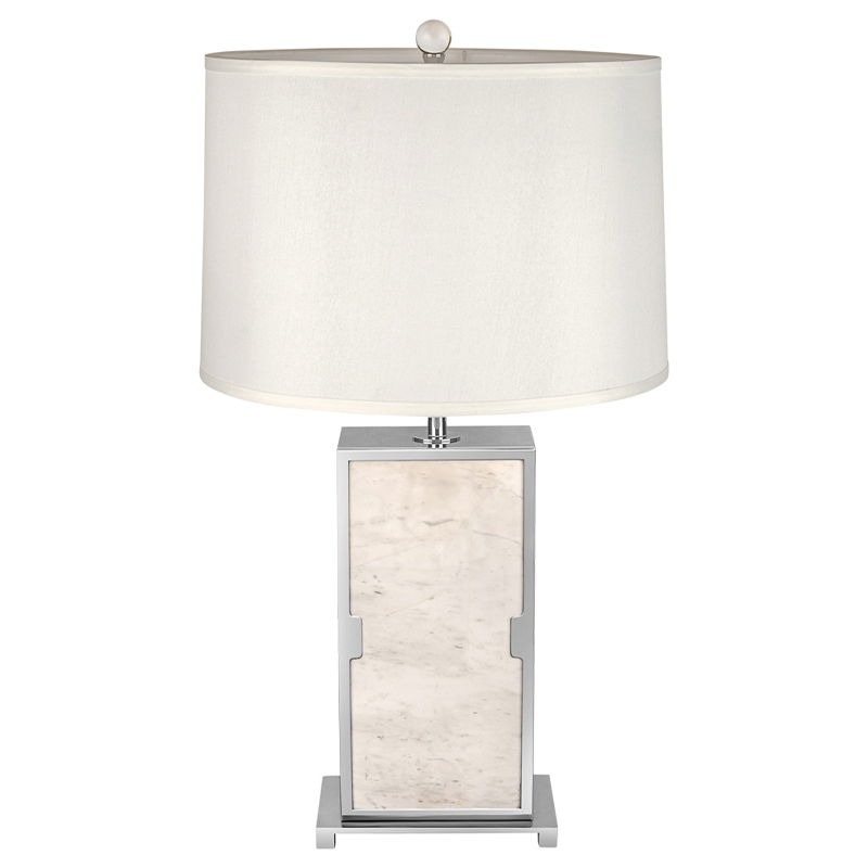 Настольная лампа с абажуром Wilbur Chrome Marble Table Lamp Хром ivory ( слоновая кость ) Настольная лампа с абажуром Wilbur Chrome Marble Table Lamp Хром ivory ( слоновая кость ) в Костроме | Loft Concept