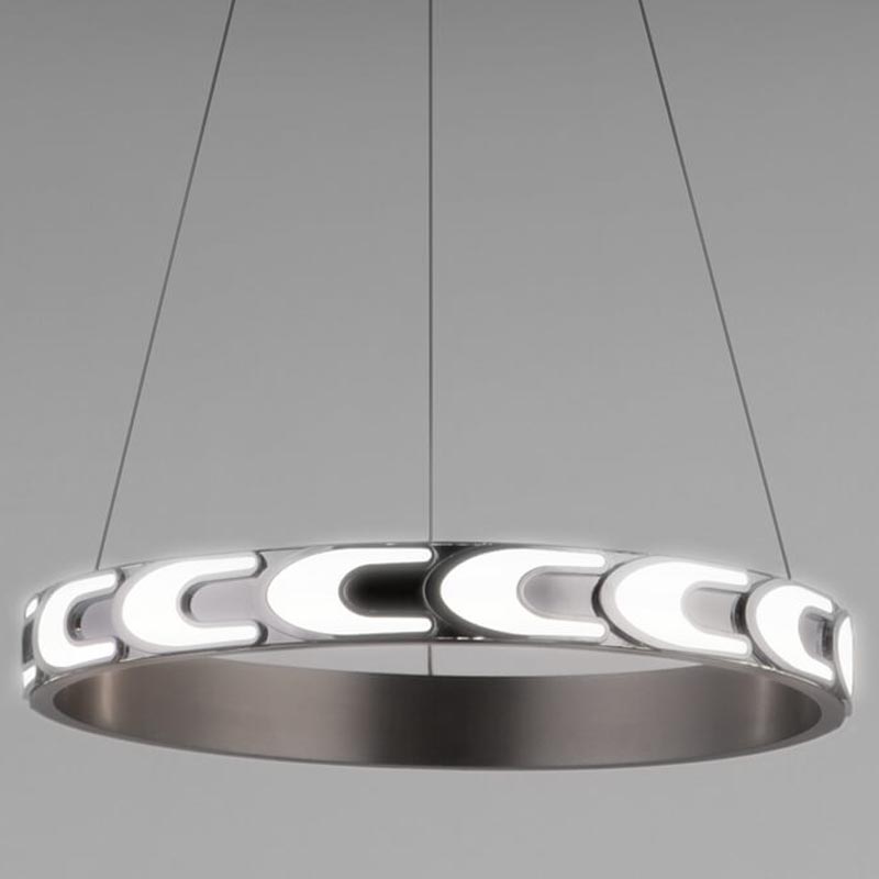 Люстра Maoris Ring Horizontal Chandelier D45 Никель Сатин Люстра Maoris Ring Horizontal Chandelier D45 Никель Сатин в Костроме | Loft Concept